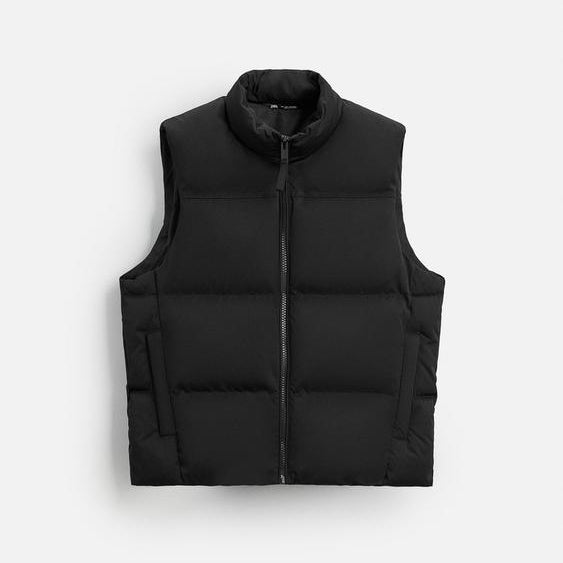 BLACK SLEEVELESS  JACKET