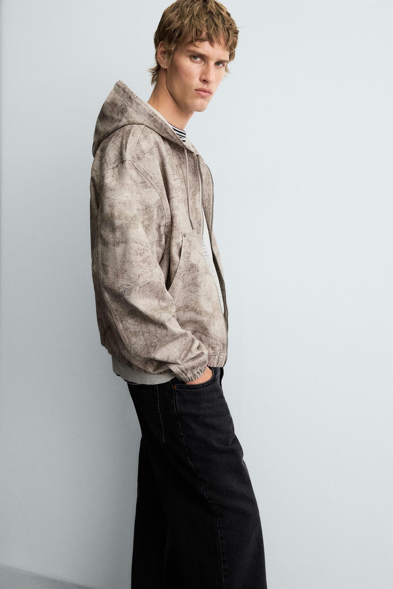 FADED HOODED JACKET