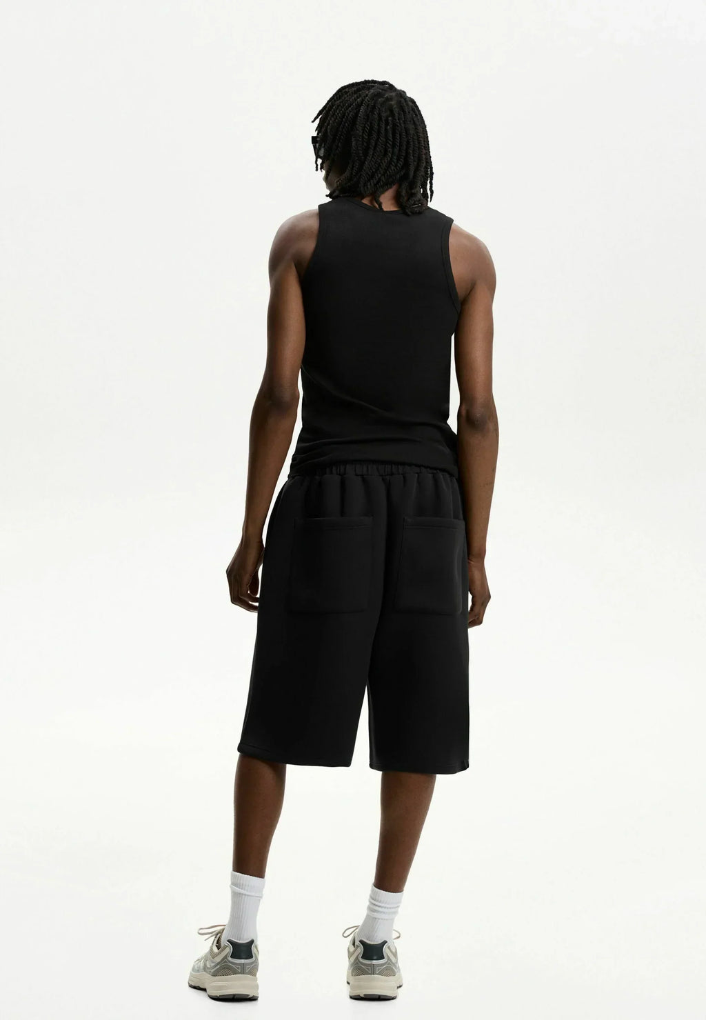 Black street shorts
