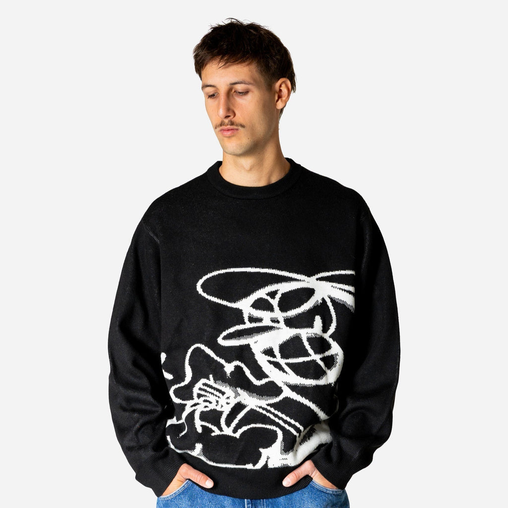 KNIT CREWNECK - BLACK