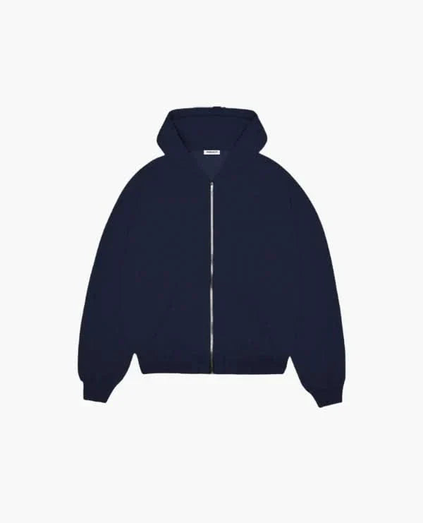 Blue hoodie zipper
