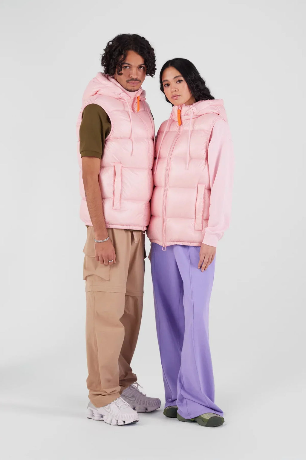 Doudoune sans manches en nylon brillant Cesar - Lotus