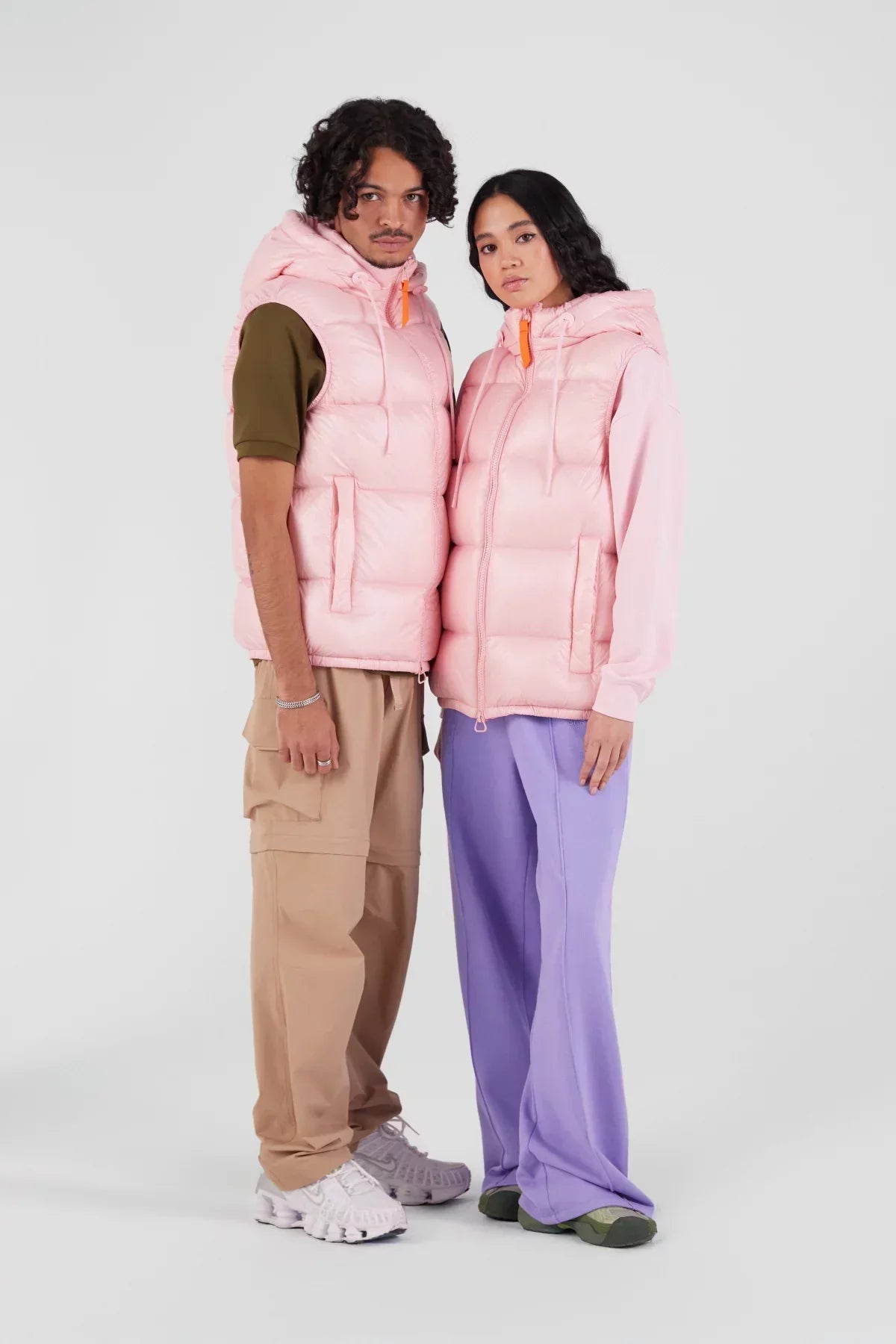 Doudoune sans manches en nylon brillant Cesar - Lotus