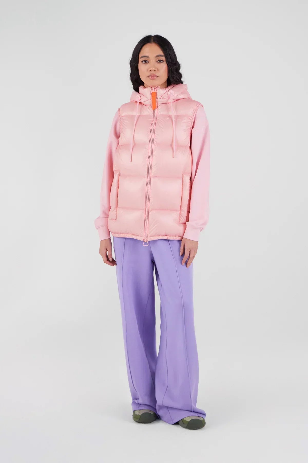 Doudoune sans manches en nylon brillant Cesar - Lotus