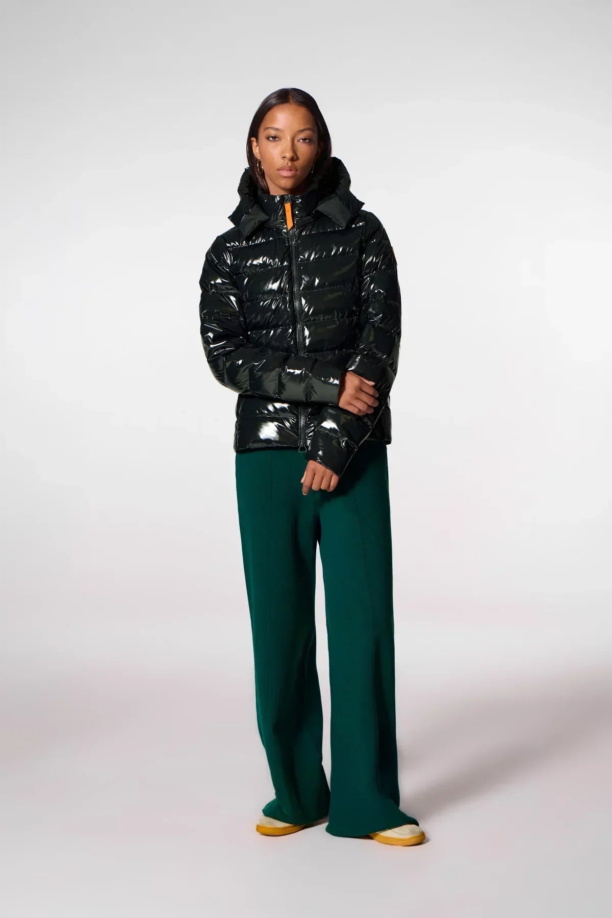 Doudoune courte ajustée matelassée France Bright - Dark Forest