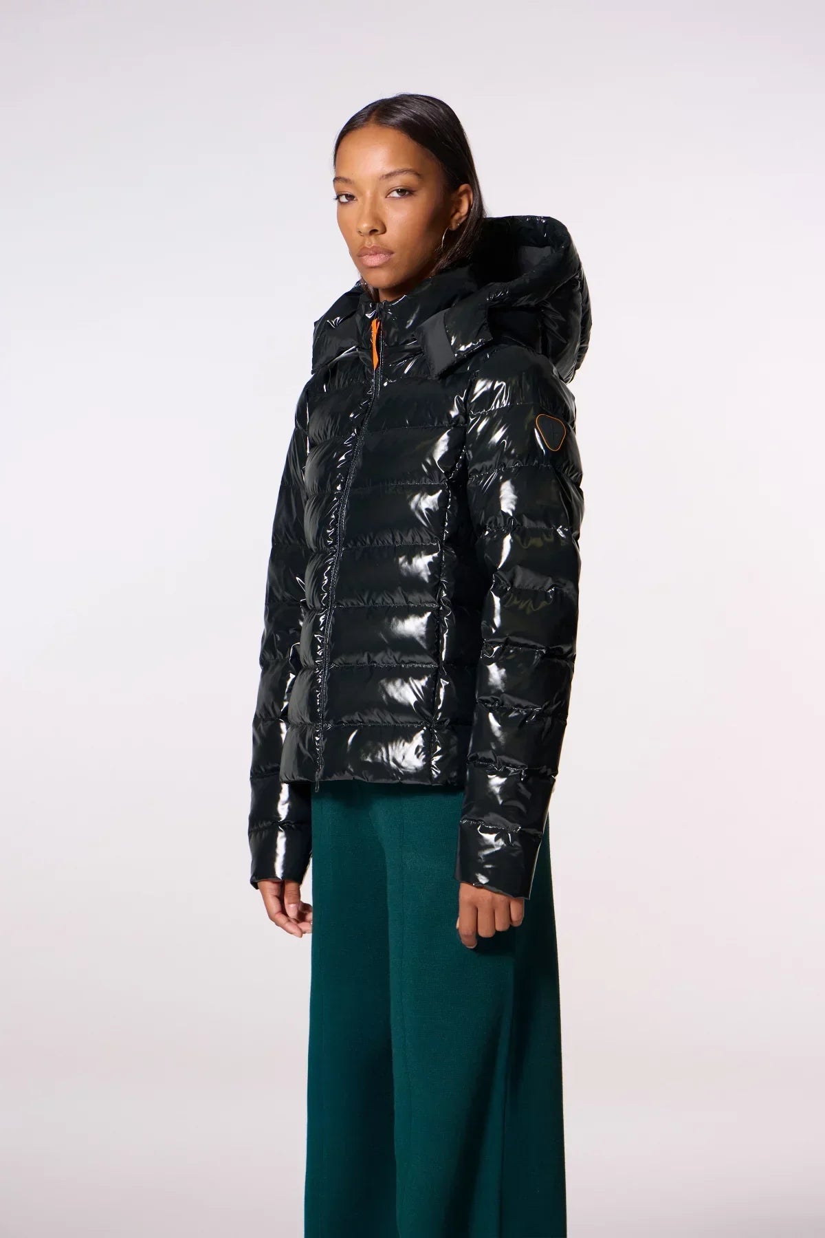 Doudoune courte ajustée matelassée France Bright - Dark Forest