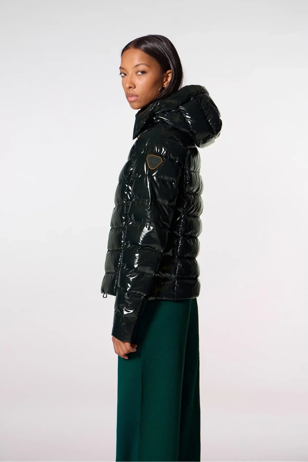 Doudoune courte ajustée matelassée France Bright - Dark Forest