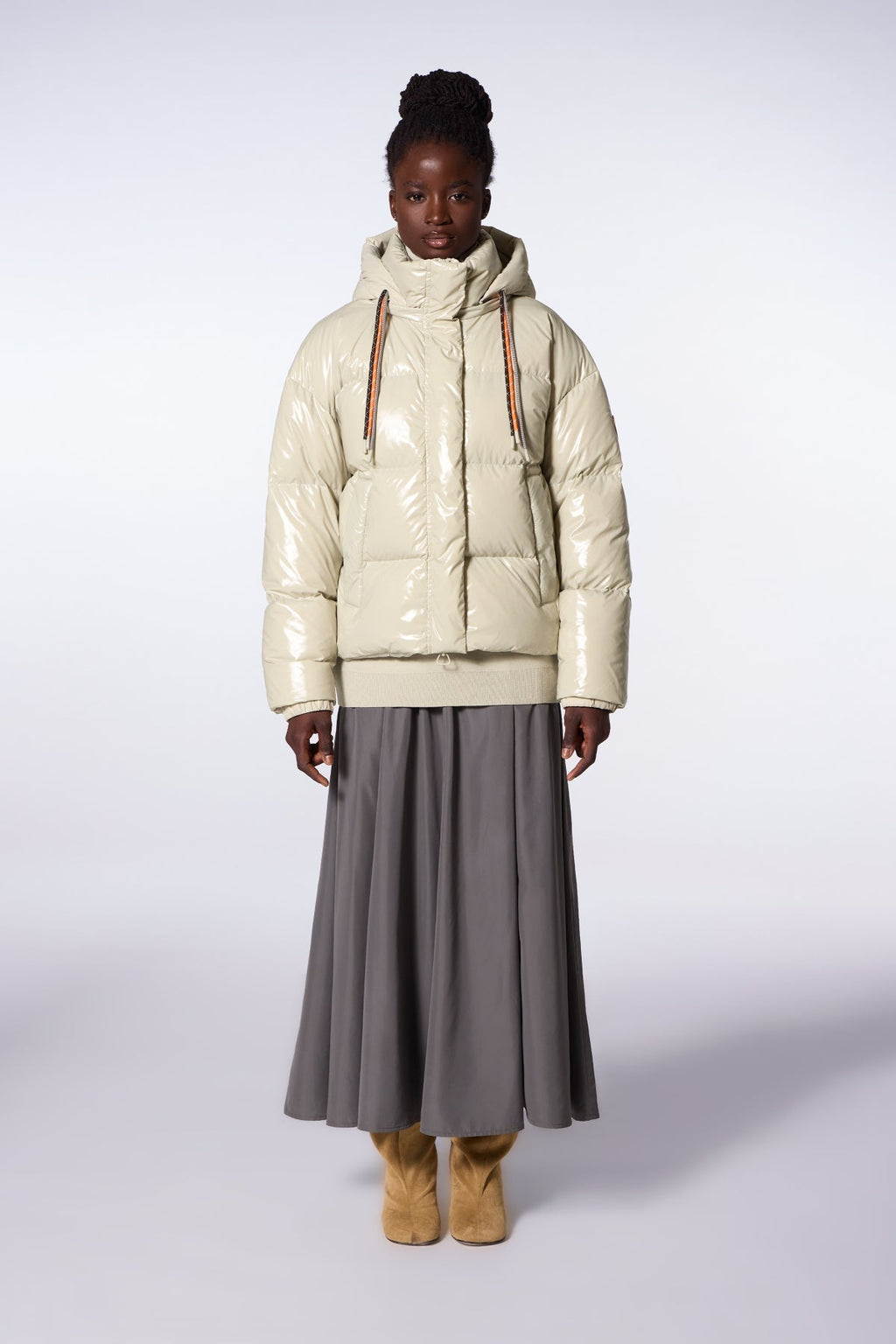 Doudoune courte brillante Lili Bright - Beton