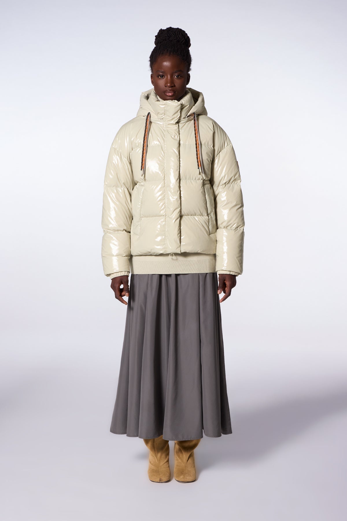 Doudoune courte brillante Lili Bright - Beton