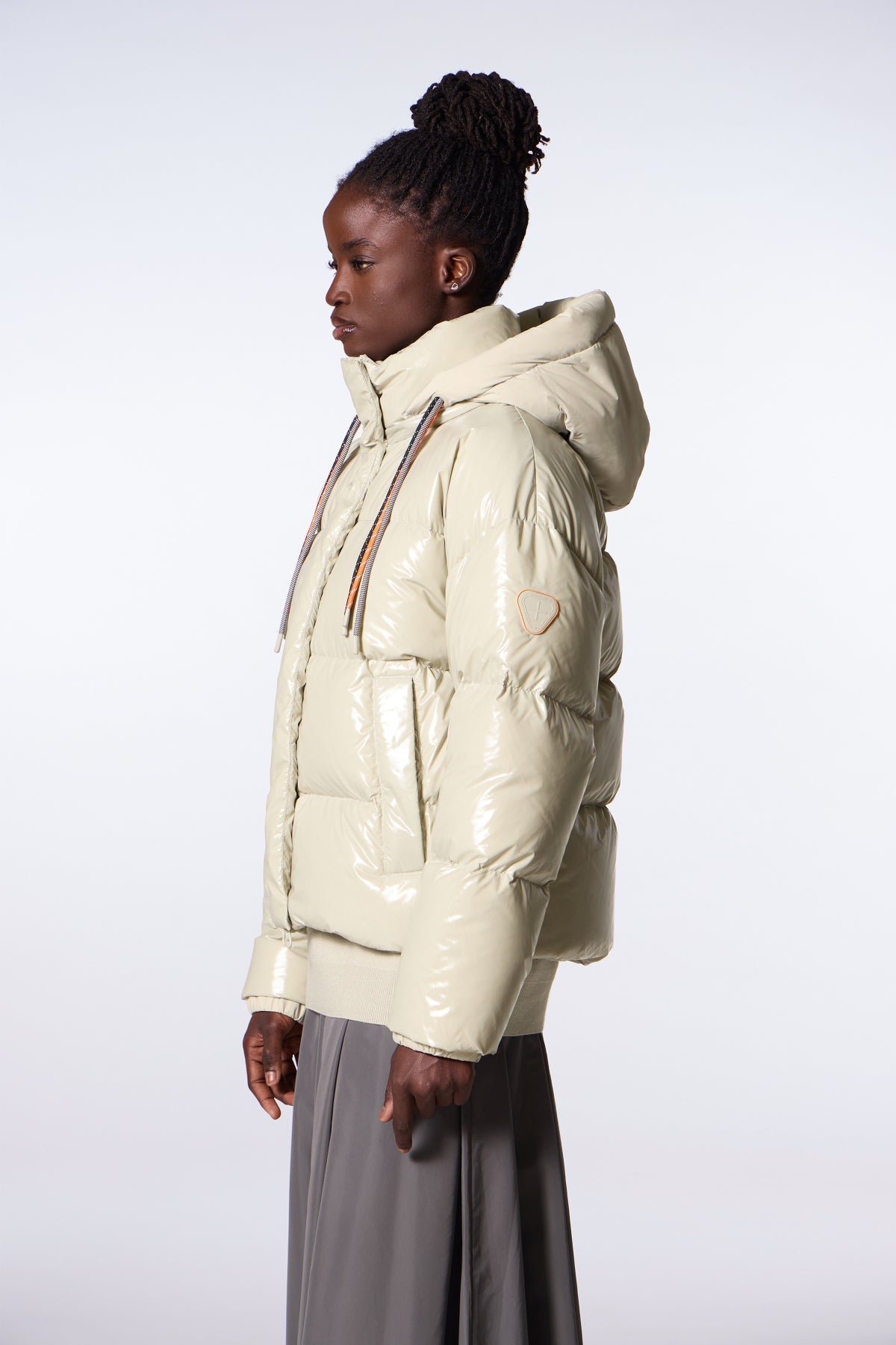 Doudoune courte brillante Lili Bright - Beton