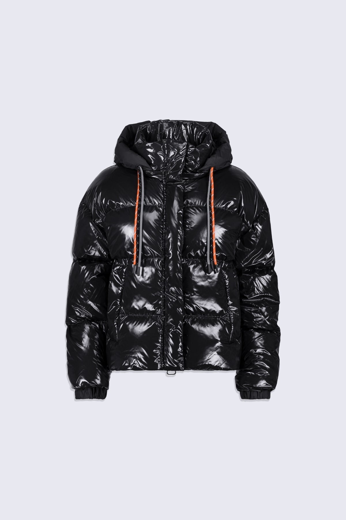 Doudoune courte brillante Lili Bright - Noir