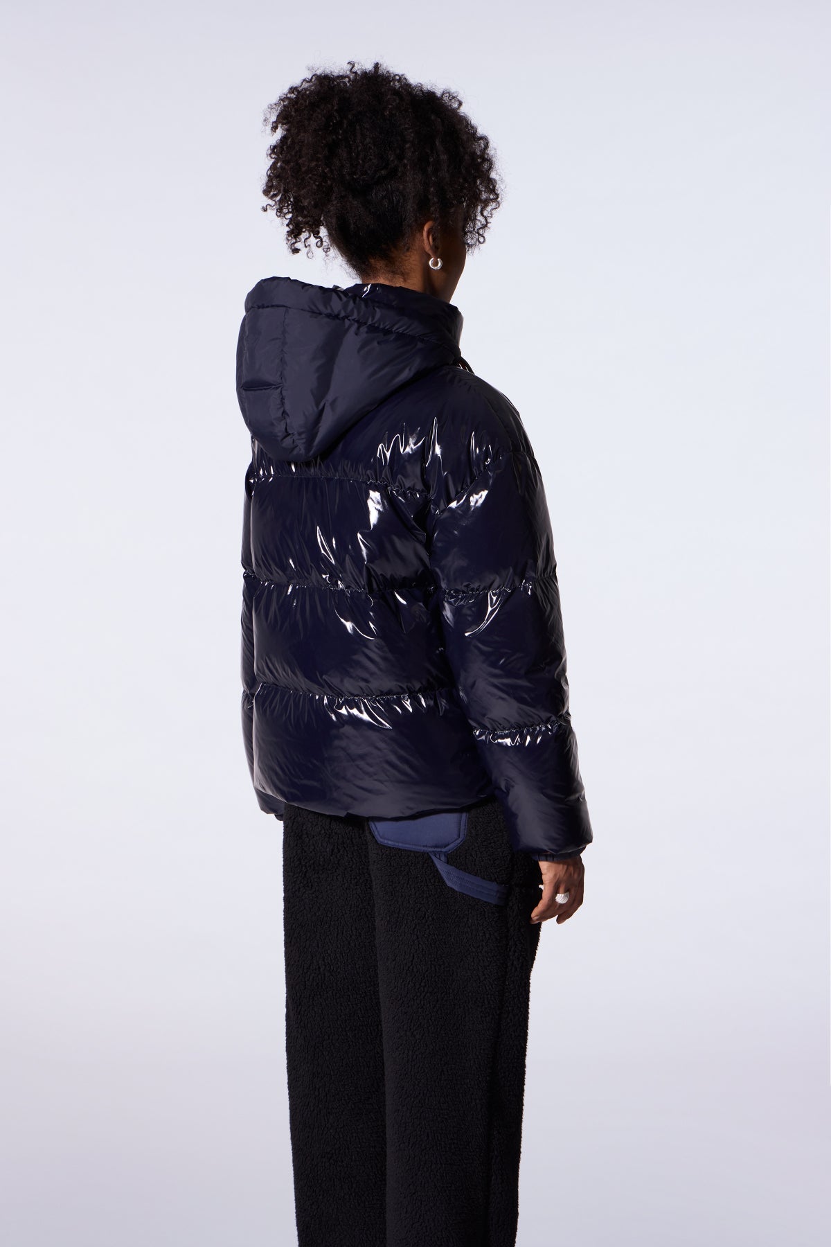 Doudoune courte brillante Lili Bright - Dark Night